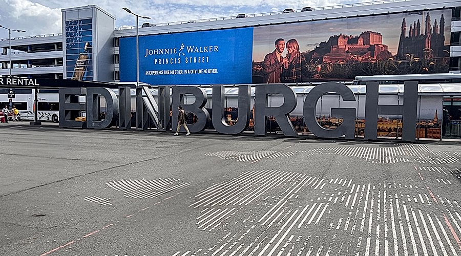 Edingburgh Airport, Edinburgh, Skottlandresa, Skottland, Scotland